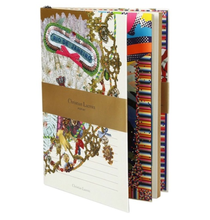 Load image into Gallery viewer, Made for notes-on-the-go. Beautifully detailed artwork by artist Christian Lacroix both outside and inside the jourrnals.  These gilded gold edged journals are great for recipes, to-do lists, work details, or just doodles and daily thoughts, complete with striped ribbon marker for 128 lined pages.  Perfect as a gift for yourself or someone who loves to put their thoughts to paper.    3 Styles to choose from. Rio De Janeiro Dimensions:  8&quot; H x 6&quot; W 
