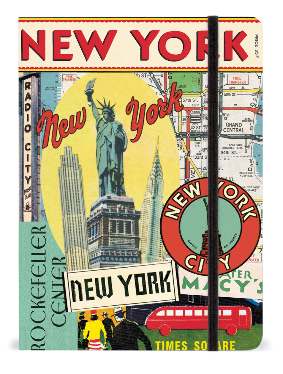 Made for notes-on-the-go. These New York City Inspired Journals are great for recipes, to-do lists, work details, or just doodles and daily thoughts.   The Museum of Modern Art Journals come with 3 detachable postcards, which include famous works by various artists, and has 132 grided and lined pages.  A great gift for the Art Lover.  Cavallini Journals depict vintage New York City images, and have 144 lined pages, with elastic closure.  4 Styles to choose from. Dimensions: 8