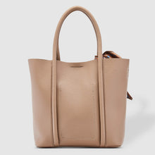 Load image into Gallery viewer, How beautiful is the Baby Panama Handbag? Perfect for day use or a night out, the structured exterior offers a luxurious finish and will be sure to turn heads whenever you are out and about. Features: 1 x Zip Pocket 3 Slip Pockets Internal lining - Suedette Lining External Feature: Removeable Patterned Ribbon Extension strap: 111-125cm Adjustable Detachable Closure: Secure Zip &amp; Magnetic Clasp Material: Vegan Leather Hardware: Light Gold Dimensions: W30 x H23 x D10 cm

