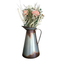 Load image into Gallery viewer, Pitcher/Vase - Rustic Vintage Metal Tall
