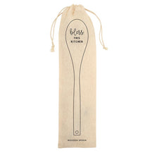 Load image into Gallery viewer, Kitchen Wooden Spoons  -  Includes Leather Hanging Strap &amp; Muslin Bag - Inscribed

